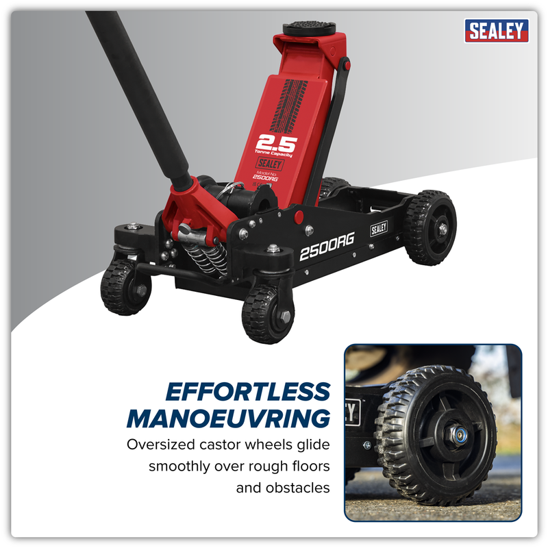 Sealey 2500RG Big Wheel Hybrid Trolley Jack for Off-Road Vehicles, SUVs, Vans & 4x4s with Super Rocket - additional view 17
