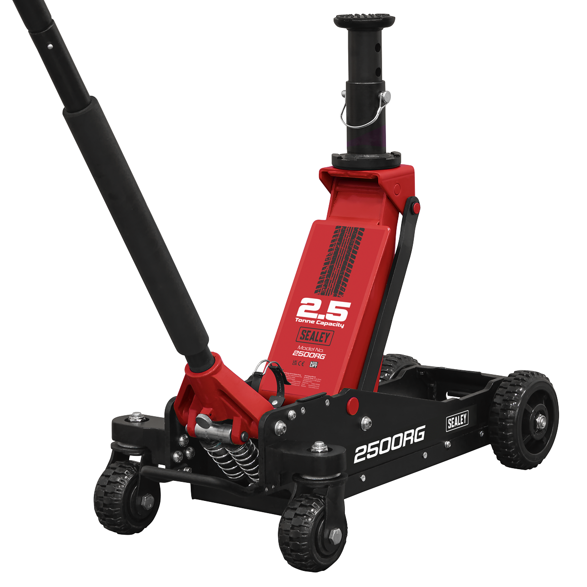 Sealey 2500RG Big Wheel Hybrid Trolley Jack for Off-Road Vehicles, SUVs, Vans & 4x4s with Super Rocket - additional view 8