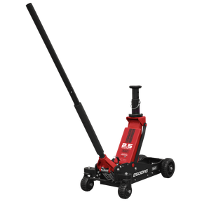 Sealey 2500RG Big Wheel Hybrid Trolley Jack for Off-Road Vehicles, SUVs, Vans & 4x4s with Super Rocket Lift 2.5 Tonne