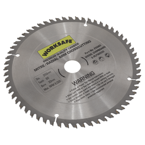 Sealey 25060 Worksafe® TCT Saw Blade 250 x 30mm 60tpu