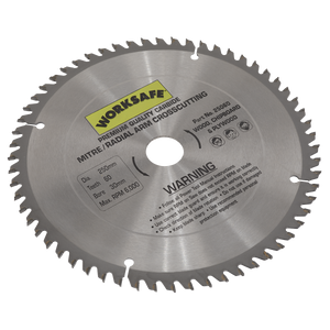 Sealey 25060 Worksafe® TCT Saw Blade 250 x 30mm 60tpu