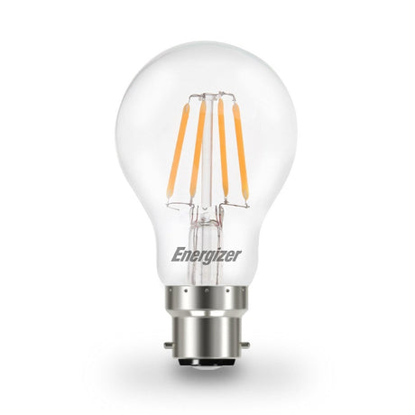 Energizer 6W-60W LED BC/B22d GLS Filament Non-Dim Light Bulb