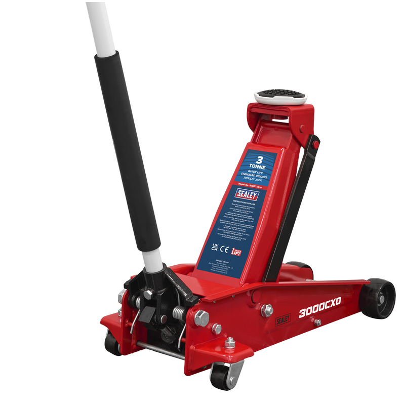 Sealey 3000CXD Quick Lift Standard Chassis Trolley Jack 3 Tonne - additional view 13