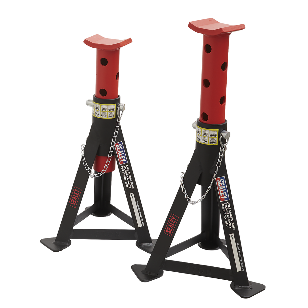 Sealey 3010CX Standard Chassis Trolley Jack 3 Tonne with Axle Stands (Pair) 3 Tonne Capacity per Stand - additional view 5