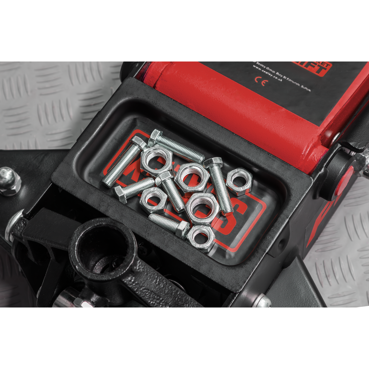 Sealey 3040AR Premier Low Profile Trolley Jack with Rocket Lift 3 Tonne - Red - additional view 6