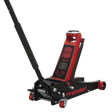 Sealey 3040AR Premier Low Profile Trolley Jack with Rocket Lift 3 Tonne - Red