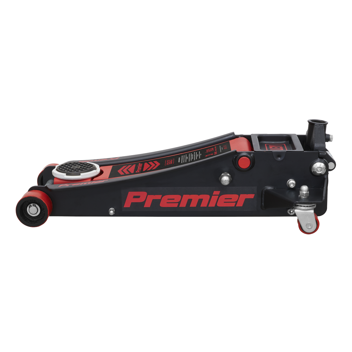 Sealey 3040AR Premier Low Profile Trolley Jack with Rocket Lift 3 Tonne - Red - additional view 10