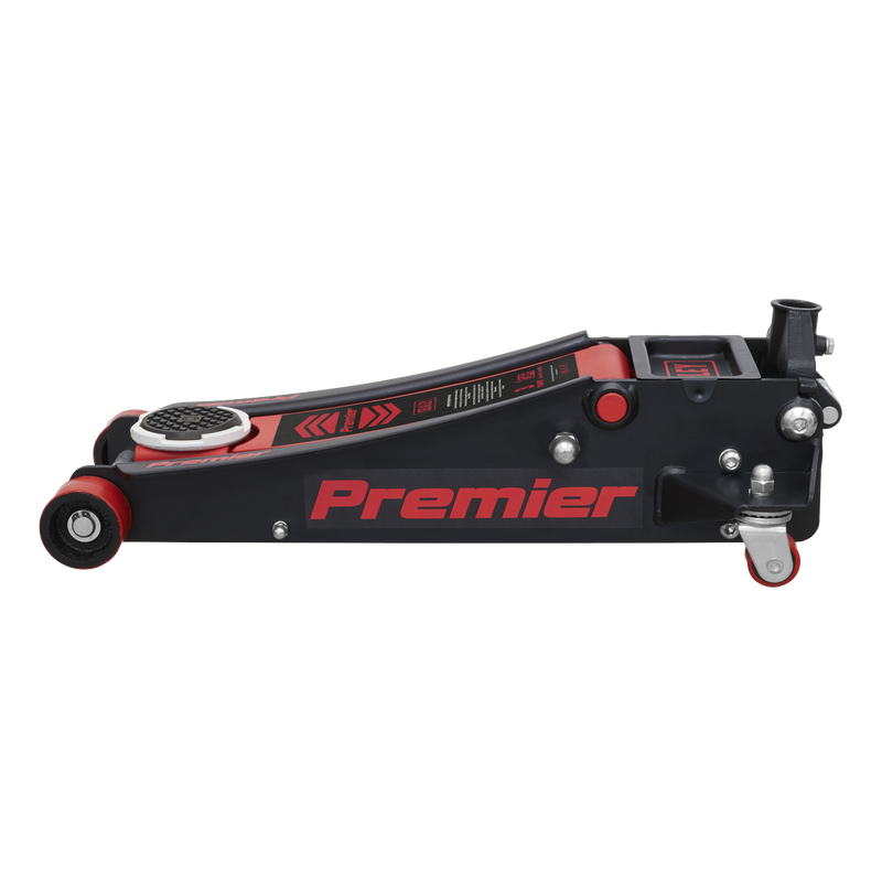 Sealey 3040AR Premier Low Profile Trolley Jack with Rocket Lift 3 Tonne - Red - additional view 10