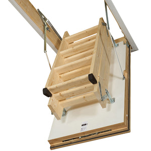 TB Davies LuxFold 3 Section Timber Loft Ladder With 87mm Insulated Hatch - 1530-010