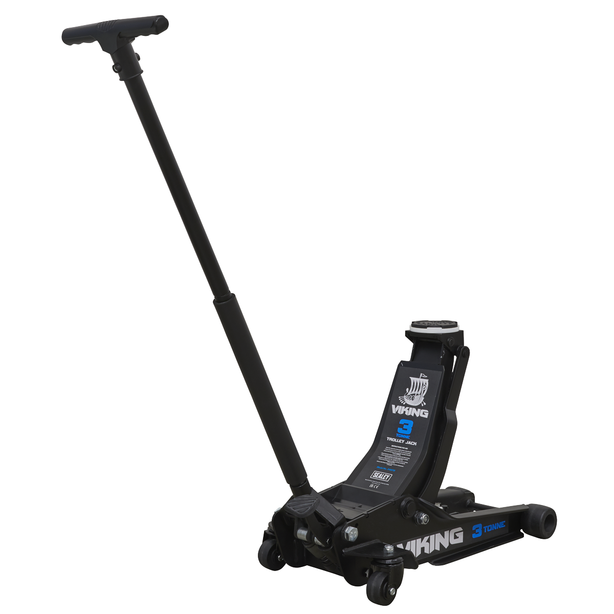 Sealey 3100TB Viking Low Profile Professional Trolley Jack with Rocket Lift 3 Tonne - additional view 2