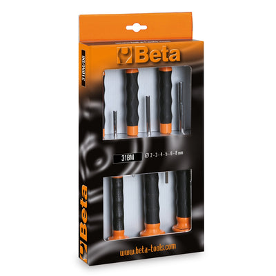 Beta 6-Piece Pin Punch Set With Handles 2-8 Mm - 31BM - 31BM/D6