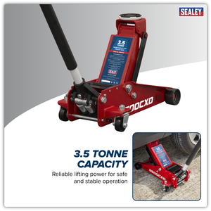 Sealey 3500CXD Trolley Jack with Super Rocket Lift 3.5 Tonne - additional view 6