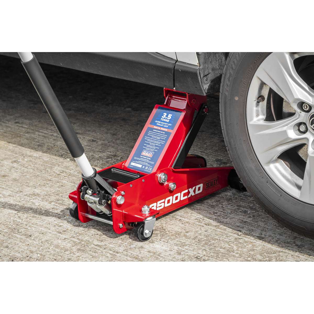 Sealey 3500CXD Trolley Jack with Super Rocket Lift 3.5 Tonne - additional view 5