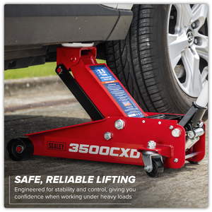 Sealey 3500CXD Trolley Jack with Super Rocket Lift 3.5 Tonne - additional view 9