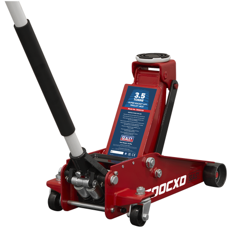 Sealey 3500CXD Trolley Jack with Super Rocket Lift 3.5 Tonne