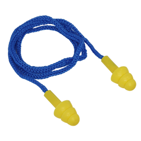 Sealey 402/50 Worksafe® Disposable Corded Ear Plugs - 50 Pairs