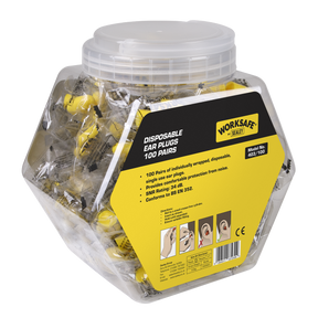 Sealey 403/100 Worksafe® Disposable Ear Plugs - 100 Pairs