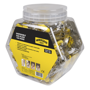 Sealey 403/100 Worksafe® Disposable Ear Plugs - 100 Pairs - additional view 2