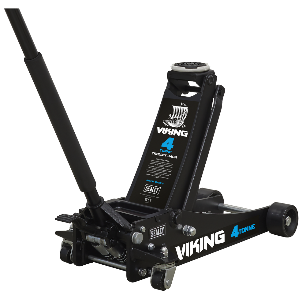 Sealey 4040TB Viking Low Profile Professional Trolley Jack with Rocket Lift 4 Tonne