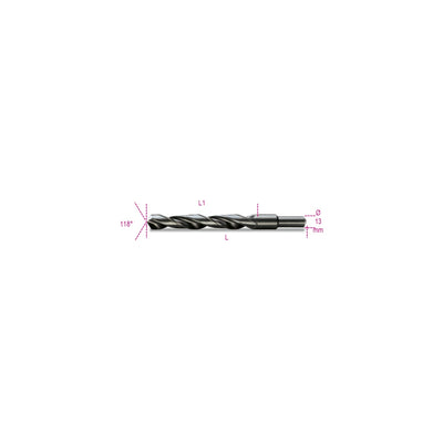 Beta Hss Rolled Burnished Twist Drill Bit 13.50 Mm Short Series - 410A - 410A 13,50