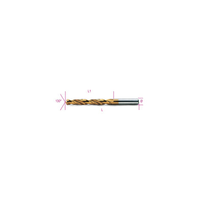 Beta Short Series Hss-Tin Fully Ground Twist Drill 1.00 Mm - 414 - 414 1,00