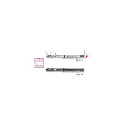 Beta Hss-Co 5% Machine Tap For Blind Holes M4 X 0.7 Coarse Pitch - 429FC - 429FC 4
