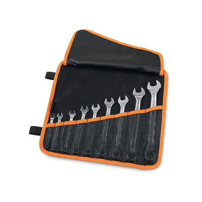 Beta 9-Piece Combination Wrench Set In Polyester Roll-Up Wallet - 42AS/B9N
