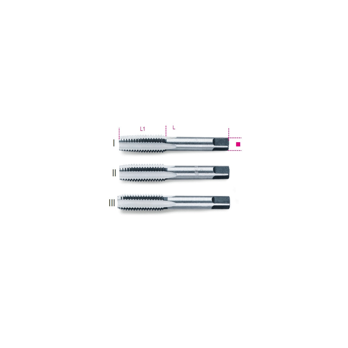Beta Metric Coarse Pitch Hand Tap Set M - 430 2