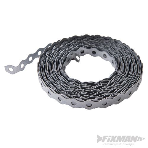 Fixman Galvanised Fixing Band 12mm x 10m - 491486