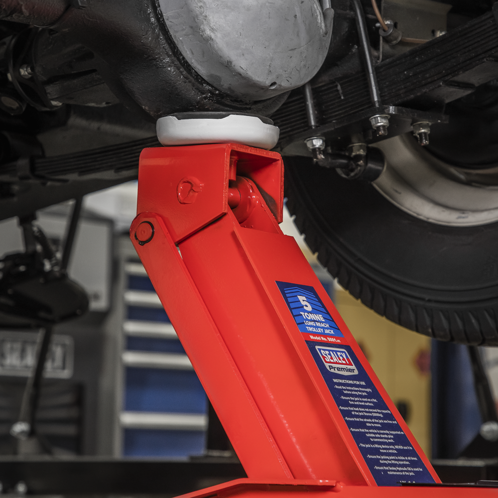 Sealey 5001 Premier Long Reach Trolley Jack 5 Tonne - additional view 6