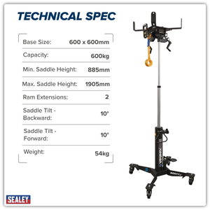 Sealey 500TTJ Telescopic Vertical Transmission Jack 600kg - additional view 13