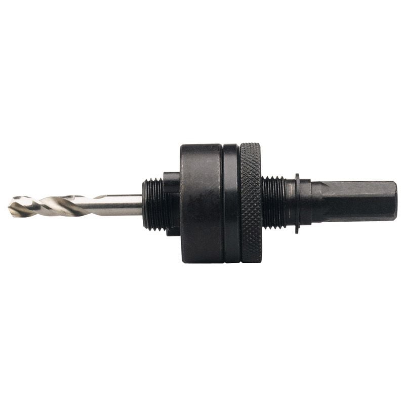 Draper HSA2 Locking Hex. Shank Holesaw Arbor with HSS Pilot Drill for Holesaws 32 - 210mm, 7/16" Thread