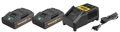 REMS Power-Pack 22 V 2,5 Ah + 2,5 Ah + FC 120 W – 571590 – Default Title – 571590R220G