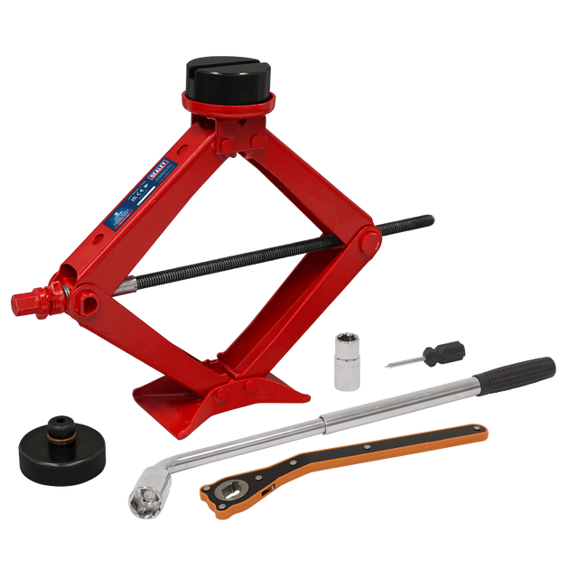 Sealey 59M Heavy-Duty Scissor Jack Kit 2 Tonne