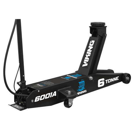 Sealey 6001A Viking Professional Long Reach Air/Manual Operation Trolley Jack with Rocket Lift 6 Tonne