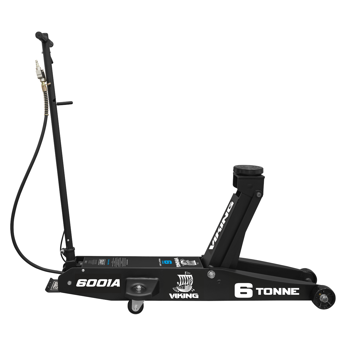 Sealey 6001A Viking Professional Long Reach Air/Manual Operation Trolley Jack with Rocket Lift 6 Tonne - additional view 10