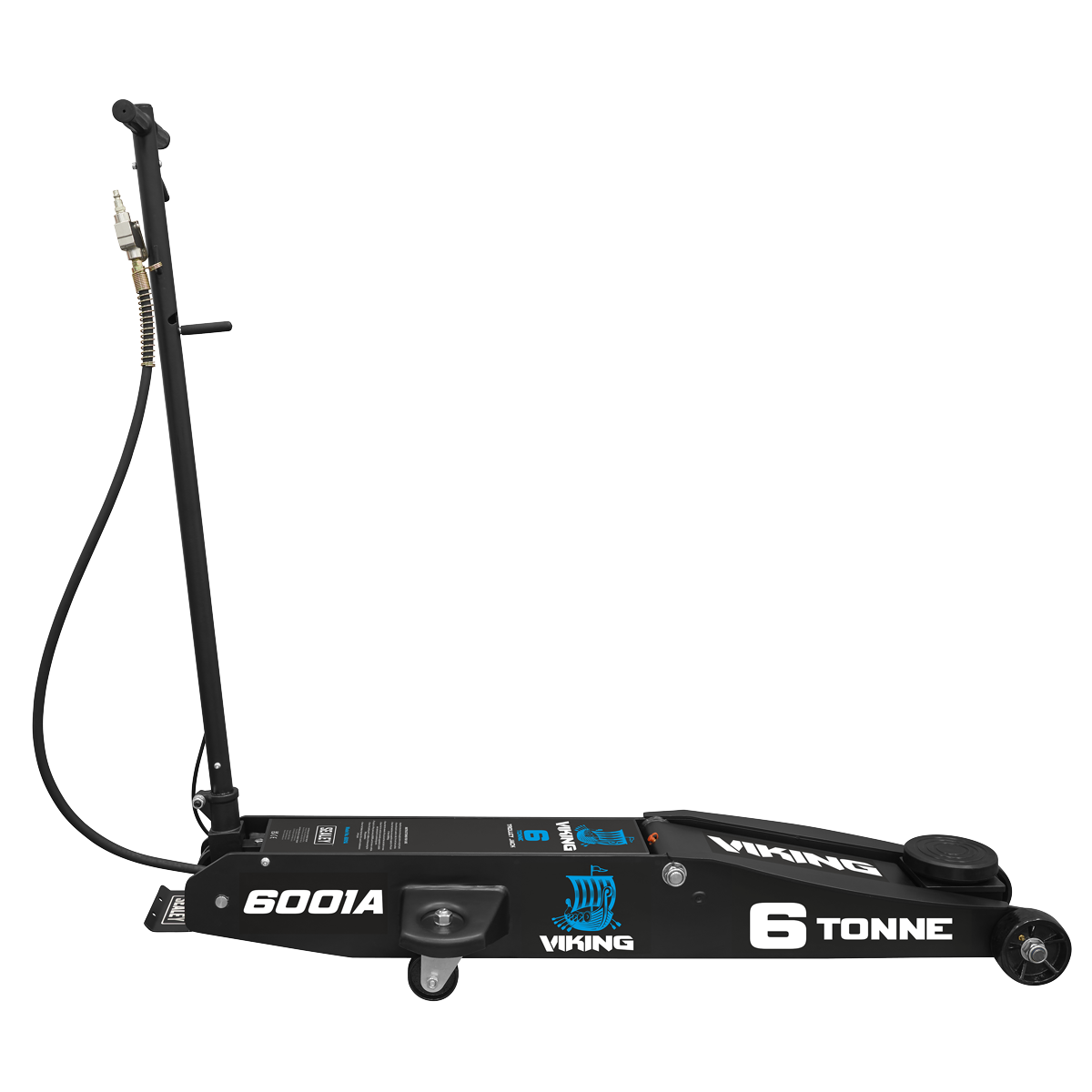 Sealey 6001A Viking Professional Long Reach Air/Manual Operation Trolley Jack with Rocket Lift 6 Tonne - additional view 9