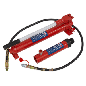 Sealey 610/45 SuperSnap® Push Ram with Pump & Hose Assembly 10 Tonne