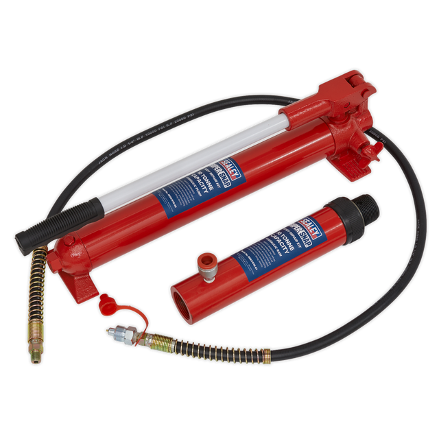Sealey 610/45 SuperSnap® Push Ram with Pump & Hose Assembly 10 Tonne