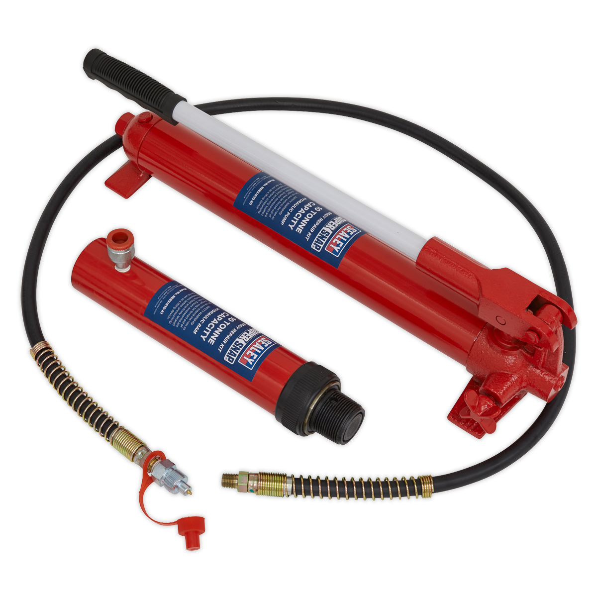 Sealey 610/45 SuperSnap® Push Ram with Pump & Hose Assembly 10 Tonne - additional view 2