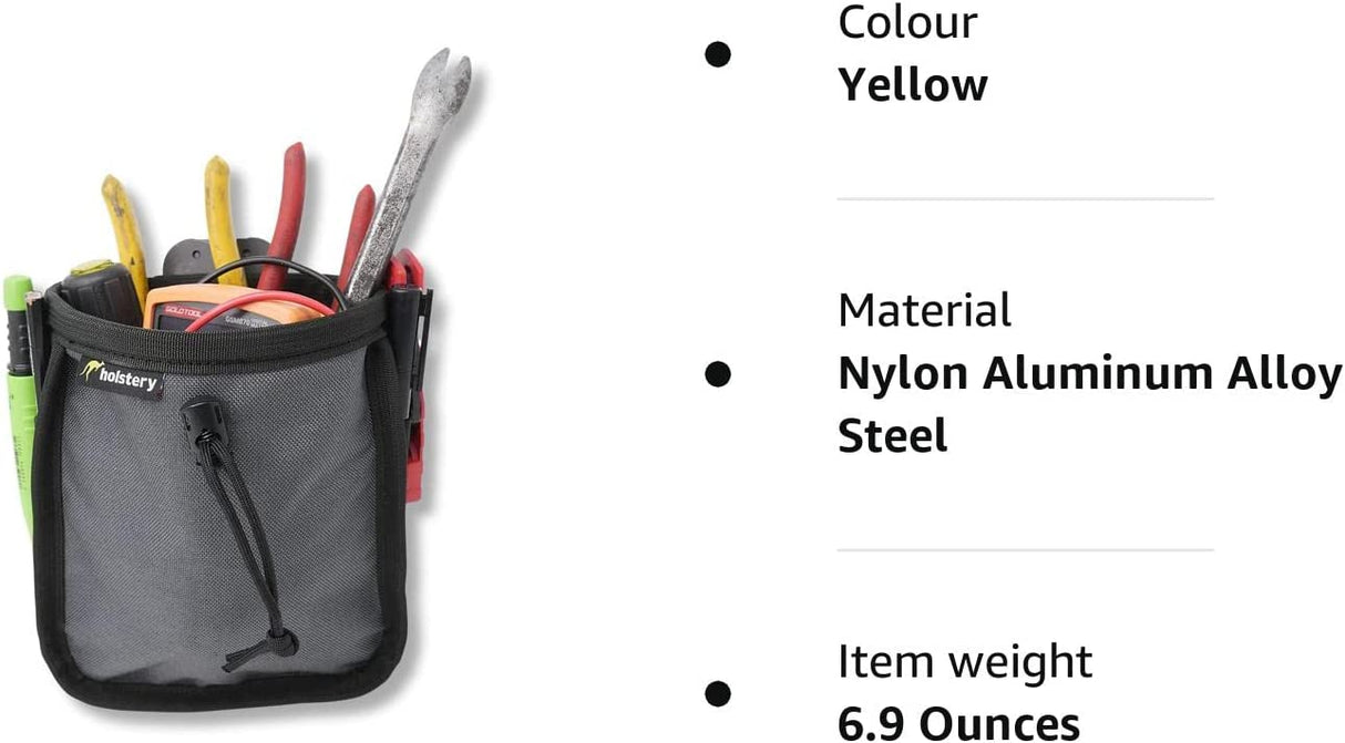 Holstery BIG JoeyPouch PRO - Clip-On Tool Pouch for Tools and Hardware - With Steel Belt Clip - PRO PCH/BIG-JOEY-PRO