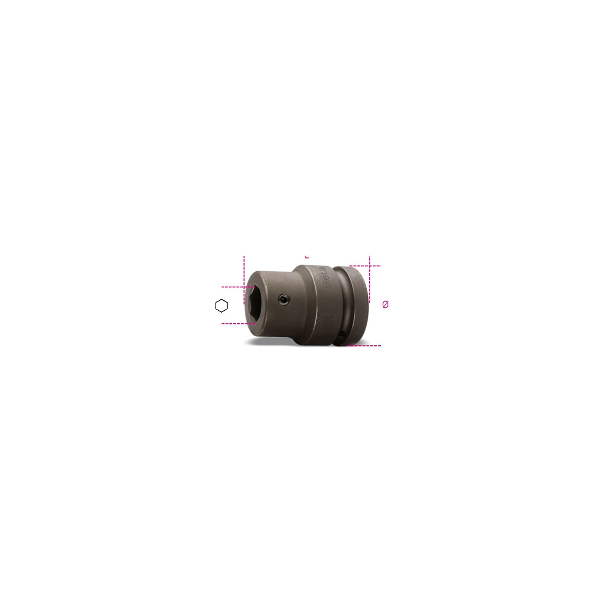 Beta 3/4 Inch Drive Impact Bit Holder 16 Mm - 727/ES16 - 727PI/16