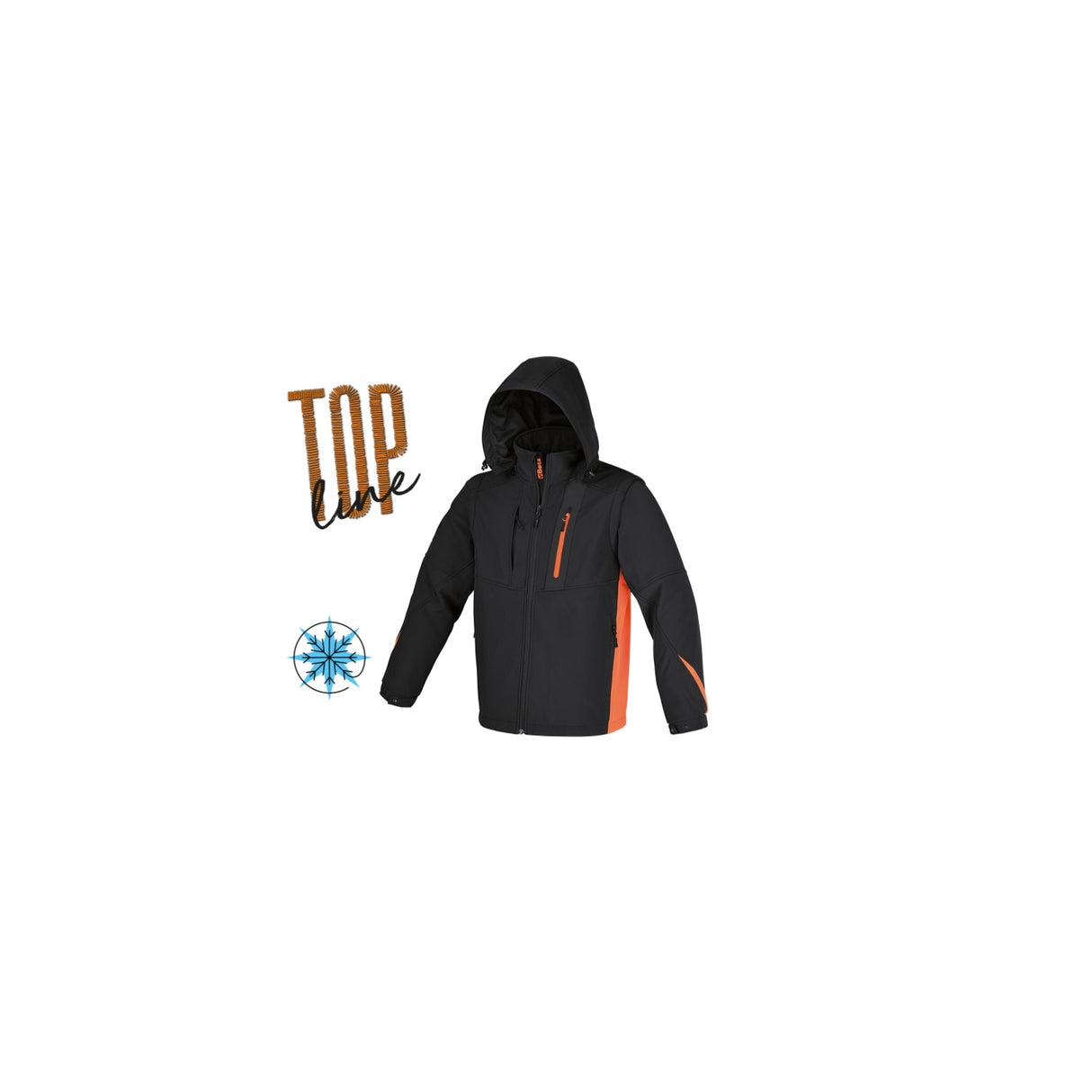 Beta Softshell Jacket With Detachable Hood And Sleeves 2Xl - 7659N - 7659N XXL