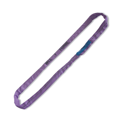 Robur Round Lifting Sling 1 Tonne 0.5 M Purple Pes Belt - 8170 - 8170 0,5-T1