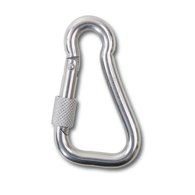 Robur Asymmetric Carabine Hook With Screw Nut Aisi 316 - 8276G 8X80