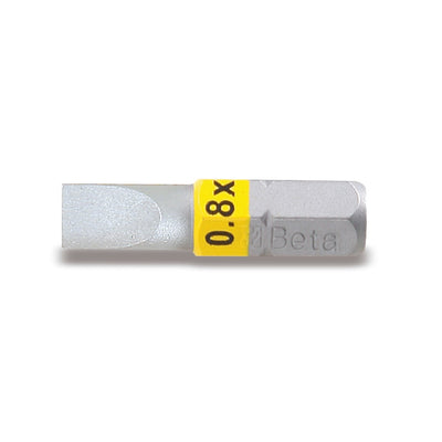 Beta Coloured Slotted Screwdriver Bit - 860LP 0,5X3