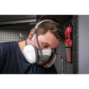 Sealey 9000 Worksafe® Reusable Half Mask without Filters - additional view 7
