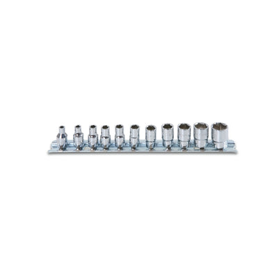 Beta 11-Piece Hexagon Socket Set 1/4" Female Drive Chrome-Plated - 900AS - 900AS/SB11