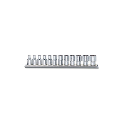 Beta 12-Piece Long Series Hexagon Hand Socket Set 1/4In 4-14 Mm - 900MB - 900MB/SB12