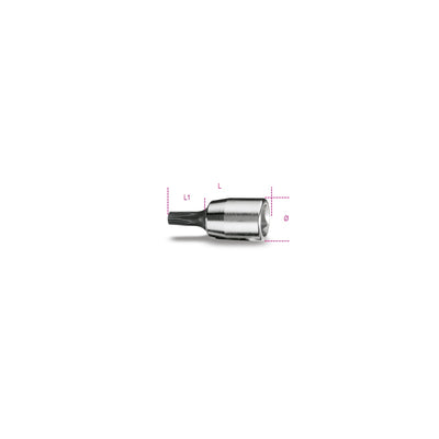 Beta 1/4 Inch Socket Driver For 5-Star Head Screws Pt20 - 900PT - 900PT 20